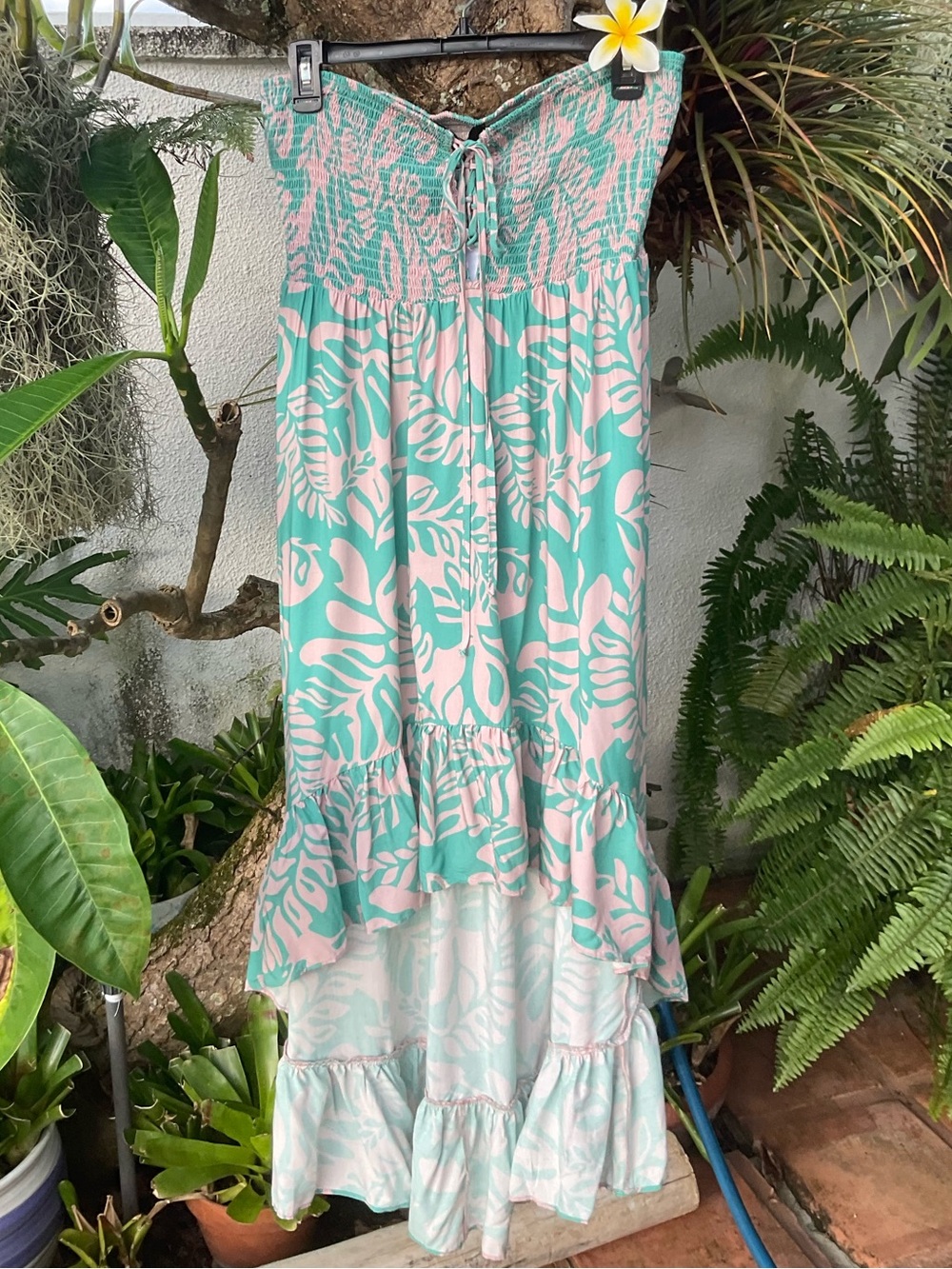 Lexbreezy Beautiful Strapless Dress Size L 🩵🆕 NWT